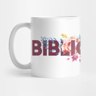 Floral BIBLIOPHILE Mug